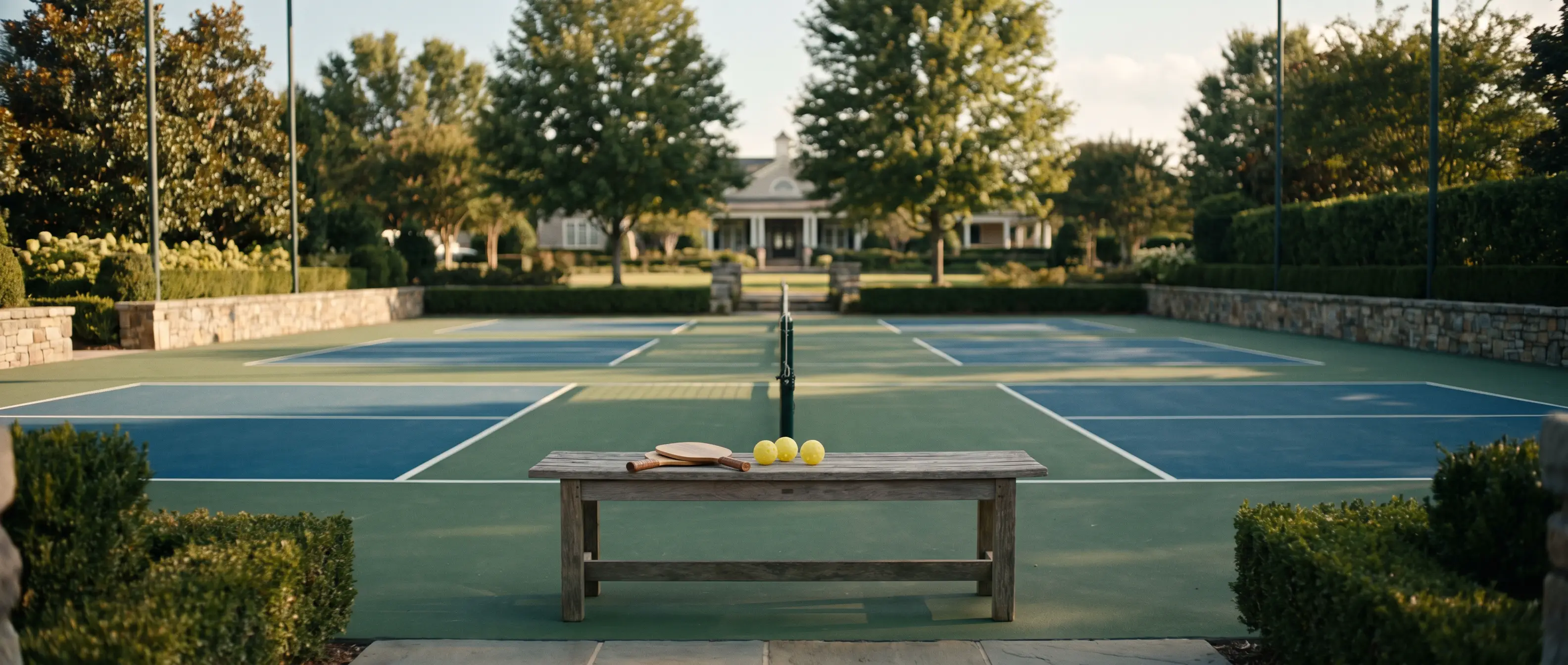 Pickleball courts at the club