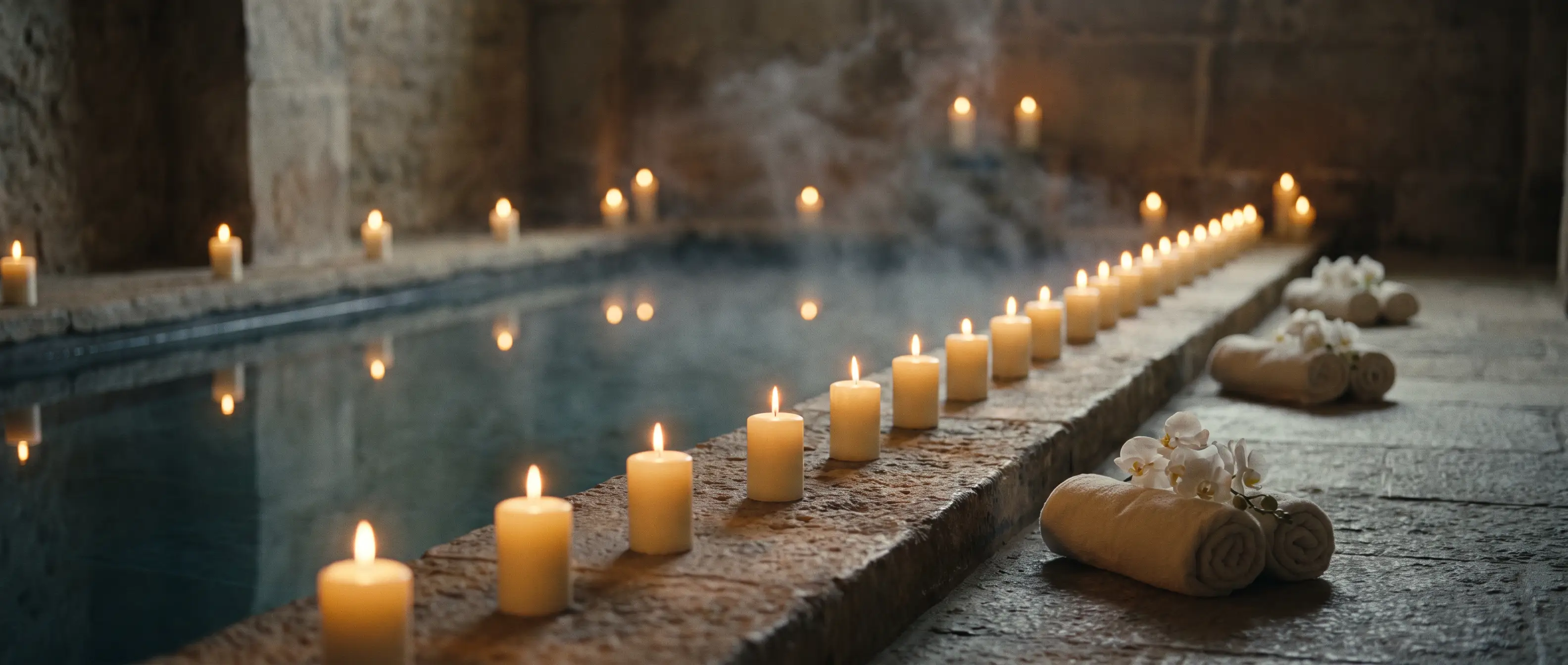 Candlelit spa at the club